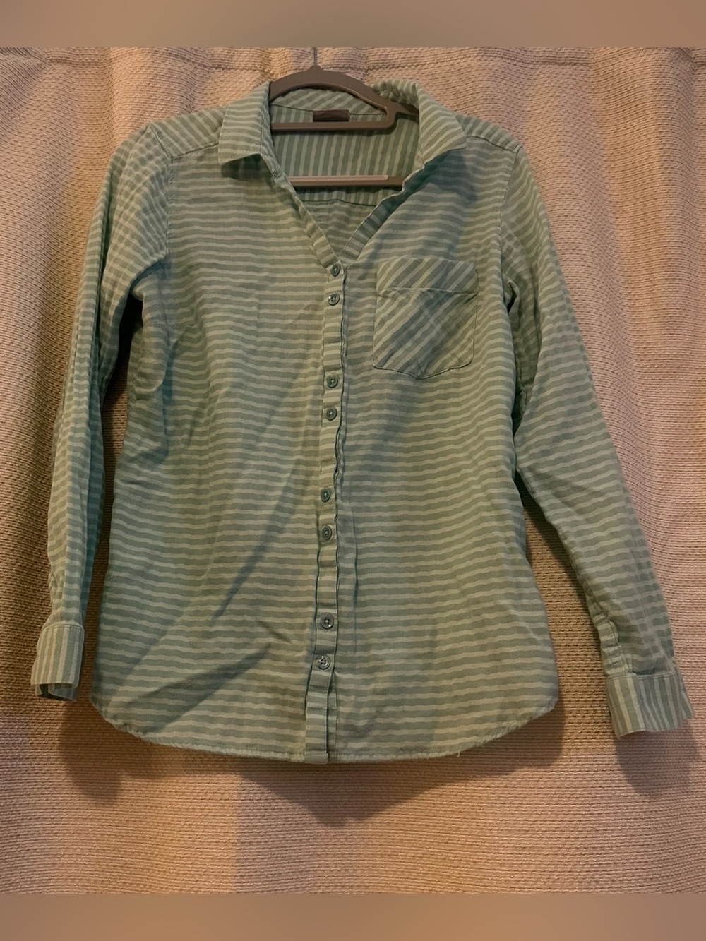 Columbia Button-Down Shirt Striped Blue